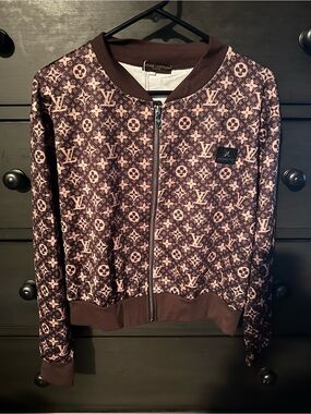 Brown Logo Bomber Jacket
